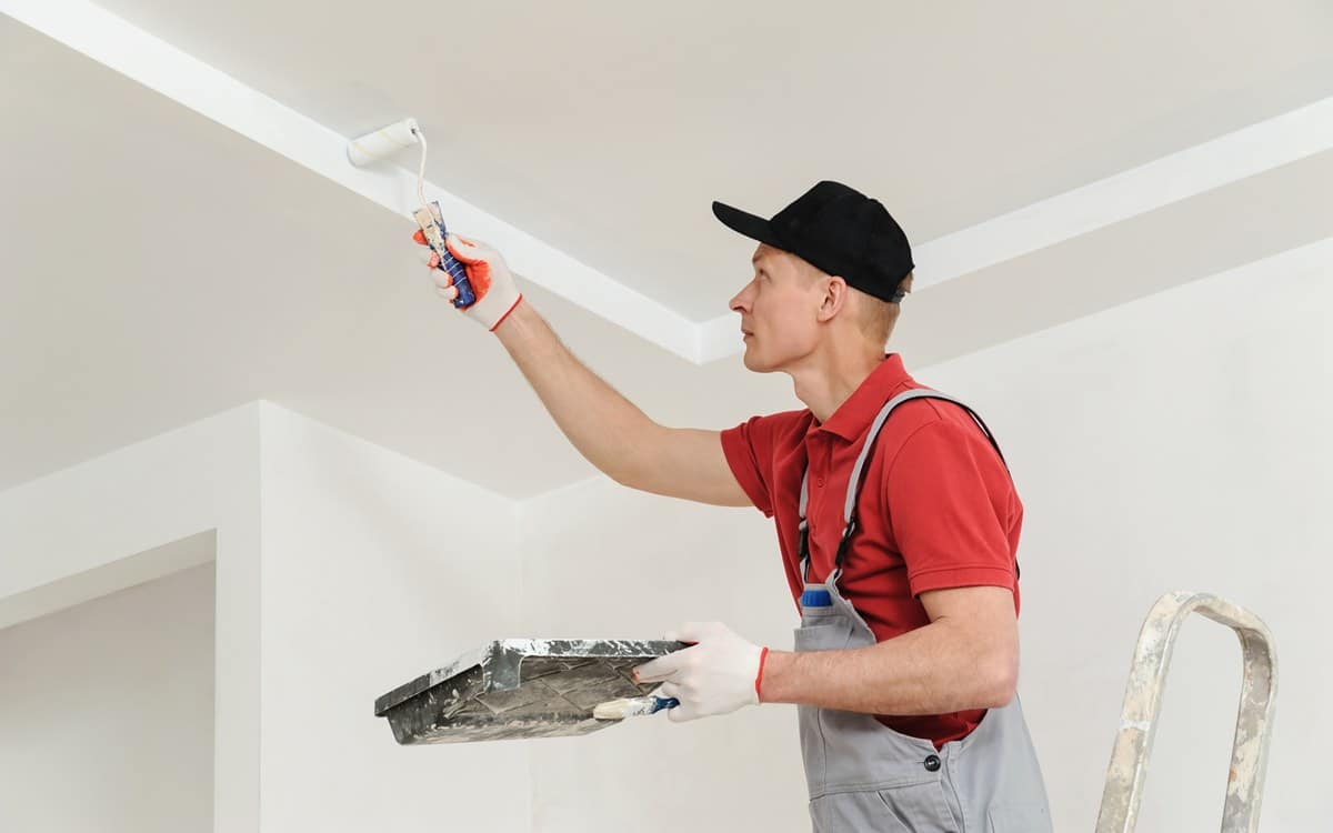 expert painter applying pain efficiently